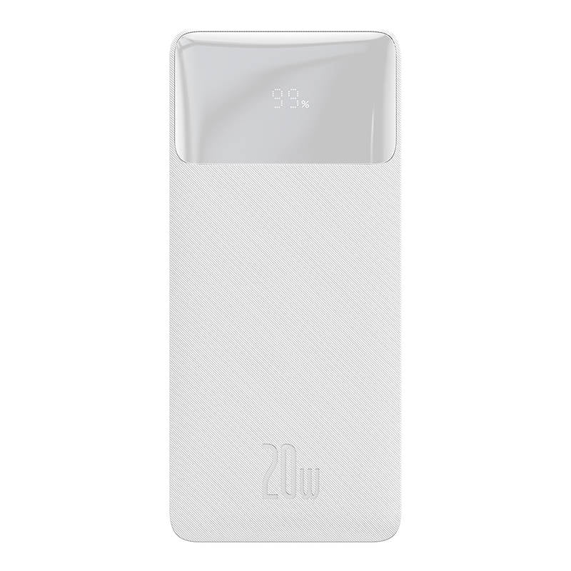 Baseus Powerbank Bipow 10000mAh, 2xUSB, USB-C, 20W (Λευκό)