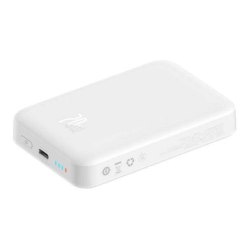 Baseus Powerbank Magnetic Mini MagSafe 10000mAh, USB-C 20W (Λευκό)