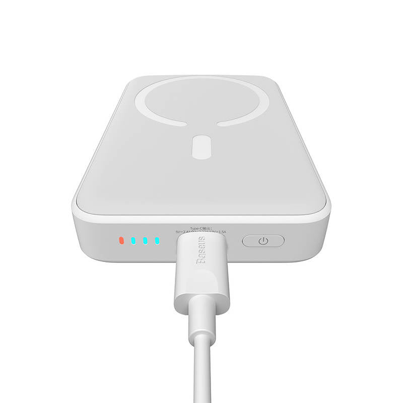 Baseus Powerbank Magnetic Mini MagSafe 10000mAh, USB-C 20W (Λευκό)