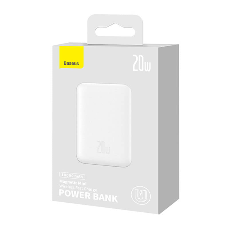 Baseus Powerbank Magnetic Mini MagSafe 10000mAh, USB-C 20W (Λευκό)