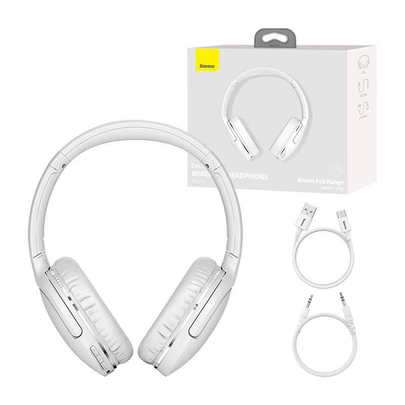 Baseus Ασύρματα Ακουστικά Encok D02 Pro Bluetooth 5.3 (Λευκό)