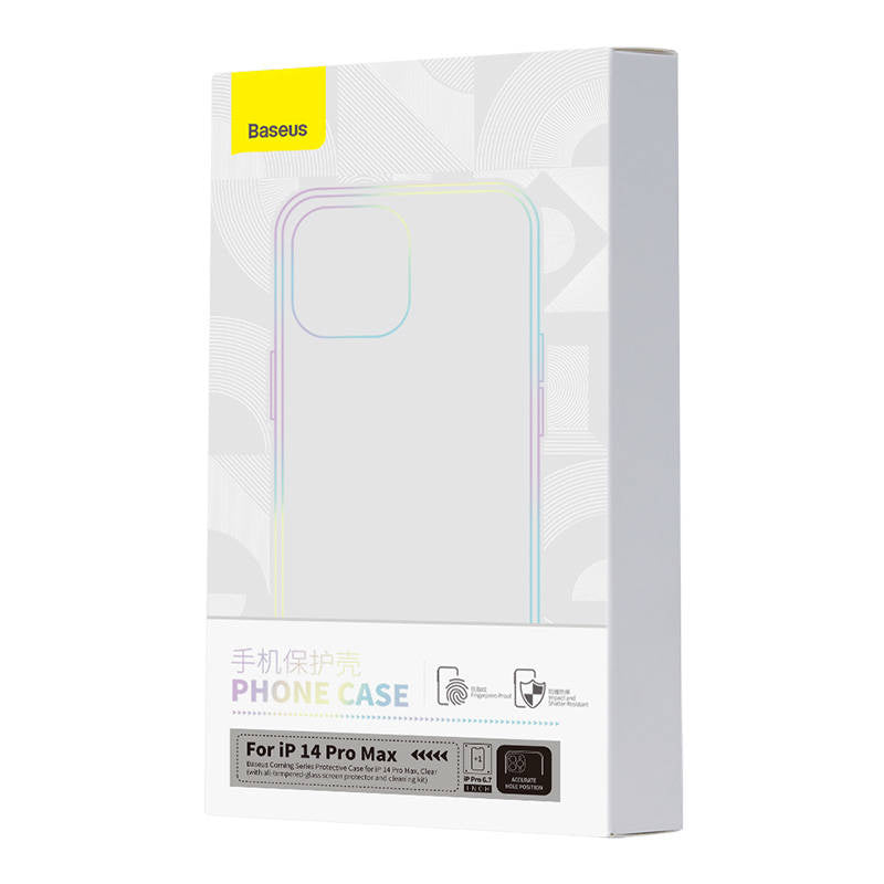 Baseus Θήκη και Προστατευτικό Οθόνης Tempered Glass Corning για iPhone 14 Pro Max (Διαφανές)