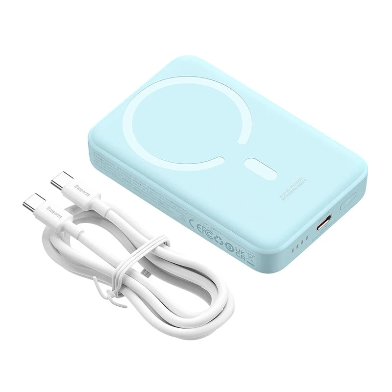 Baseus Powerbank Magnetic Mini 10000mAh, USB-C 30W (Γαλάζιο)
