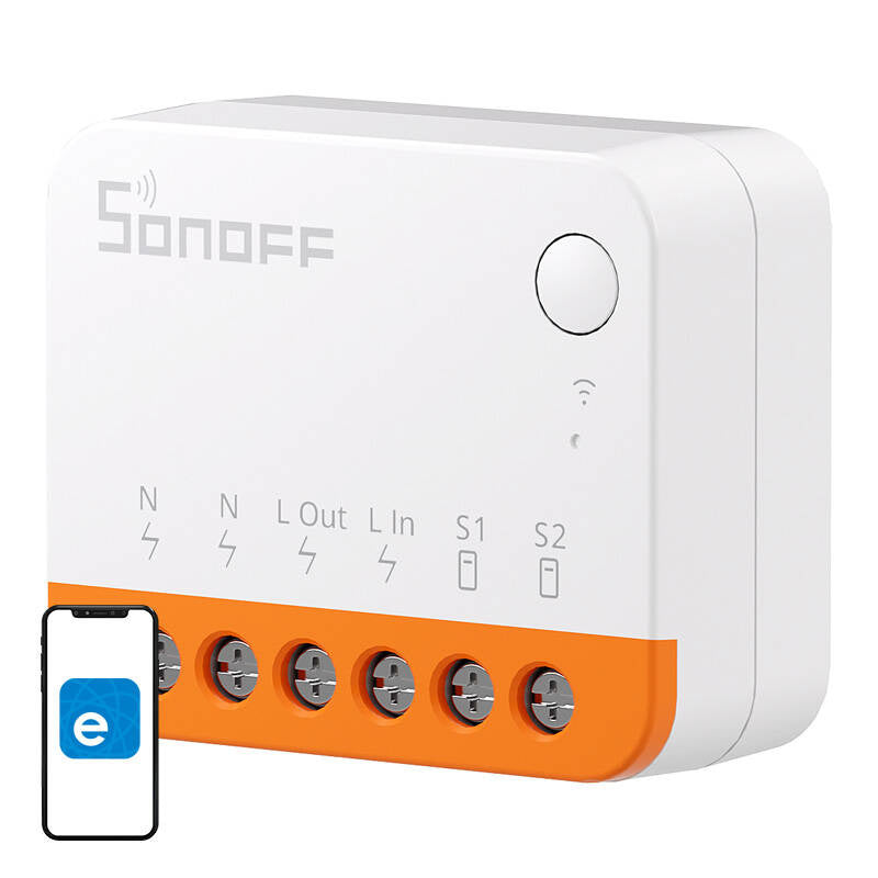 Sonoff Έξυπνος Ενδιάμεσος Διακόπτης WiFi MINIR4 (Λευκό)