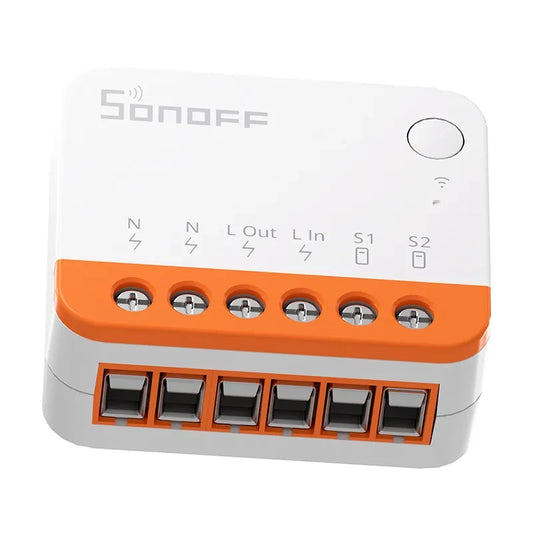 Sonoff Έξυπνος Ενδιάμεσος Διακόπτης WiFi MINIR4 (Λευκό)