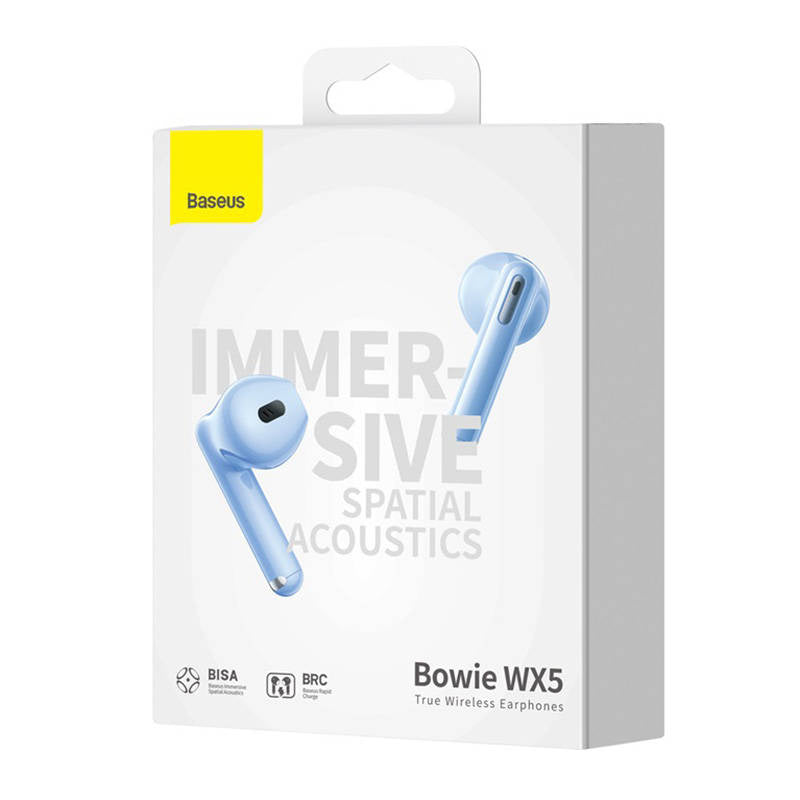 Baseus Ασύρματα Ακουστικά TWS Bowie WX5 (Γαλάζιο)