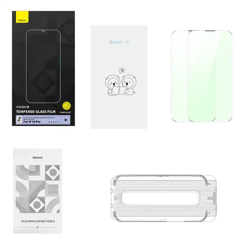 Baseus Προστατευτικό Οθόνης Tempered Glass με Φίλτρο Ιδιωτικότητας Crystal Series για iPhone 14 Pro