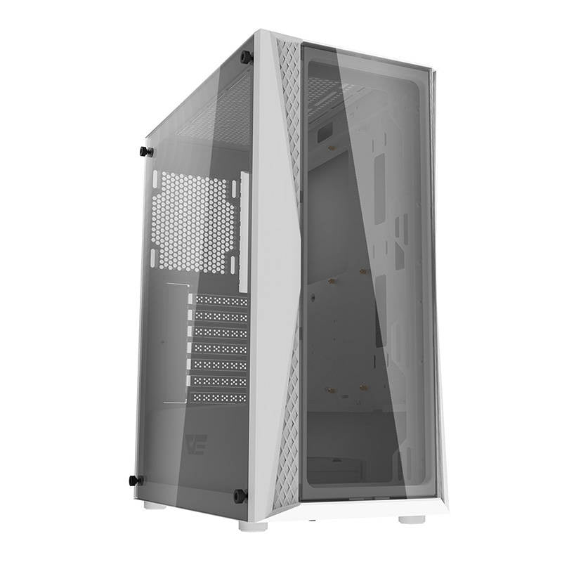 Darkflash DK352 Plus θήκη υπολογιστή (μαύρο και λευκό) + 4 ανεμιστήρες ARGB
