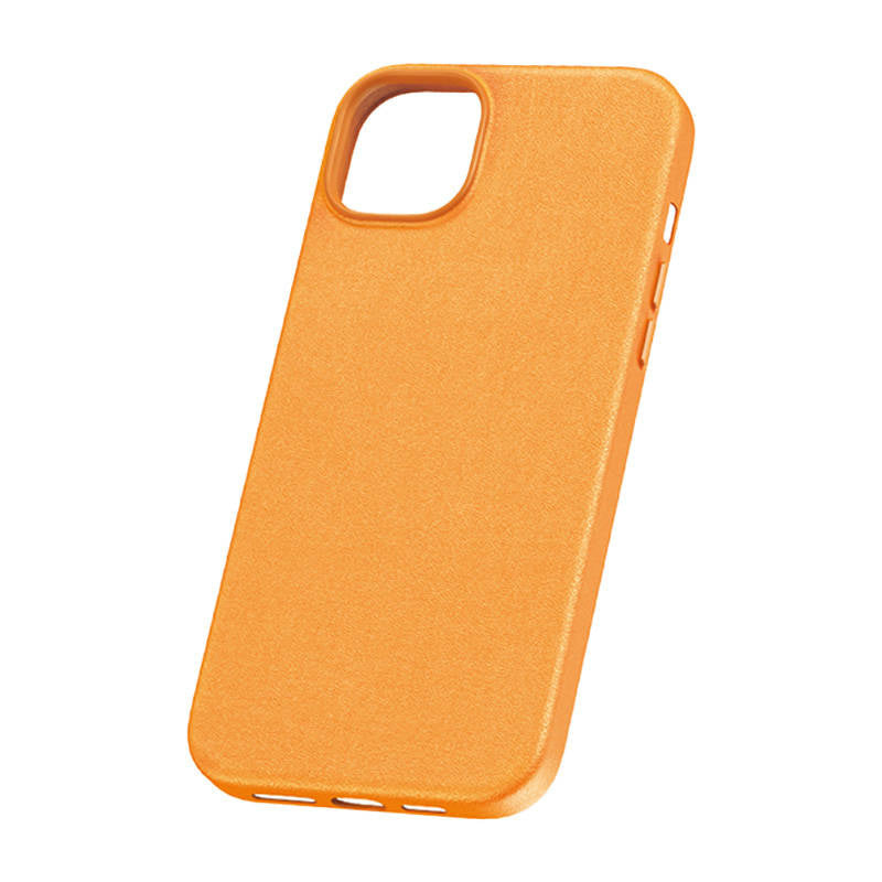 Baseus Θήκη Τηλεφώνου Fauxther Series για iPhone 15 ProMax (Πορτοκαλί)