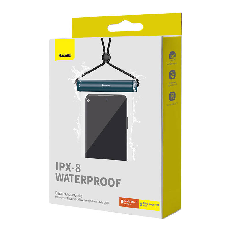 Baseus Αδιάβροχη Θήκη Κινητού AquaGlide με Κυλινδρική Συρόμενη Κλειδαριά (Μπλε)