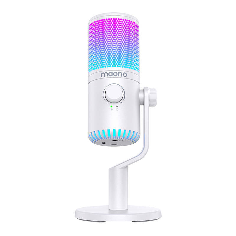 Maono Μικρόφωνο Gaming DM30RGB (Λευκό)