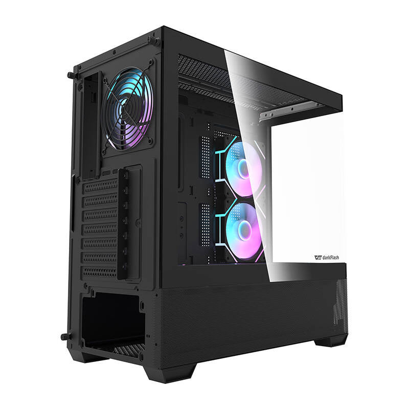 Darkflash Κουτί Υπολογιστή DS900 AIR με 6 ανεμιστήρες ARGB (Μαύρο)