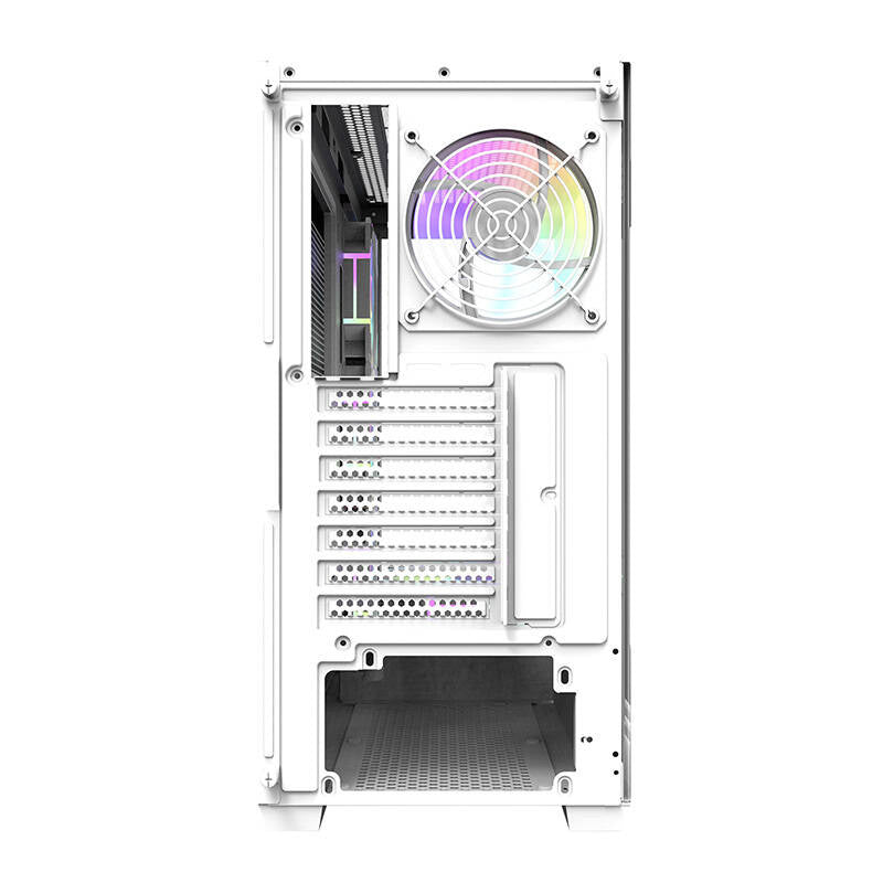Darkflash Κουτί Υπολογιστή DS900 με 7 ανεμιστήρες ARGB (Λευκό)