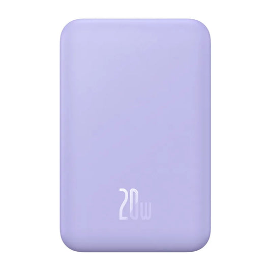Baseus Powerbank Magnetic Mini 5000mAh, USB-C 20W (Λιλά)