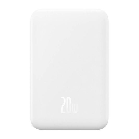 Baseus Powerbank Magnetic Mini 5000mAh, USB-C 20W (Λευκό)