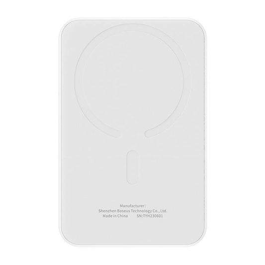 Baseus Powerbank Magnetic Mini 5000mAh, USB-C 20W (Λευκό)