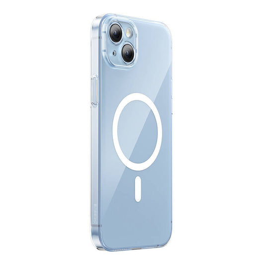 Baseus Μαγνητική Θήκη Crystal Series για iPhone 14 Plus + Προστατευτικό Οθόνης Tempered Glass (Διαφανές)