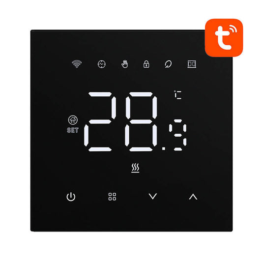 Avatto Έξυπνος Θερμοστάτης WT410-BH-3A-B Boiler Αερίου 3A WiFi (Μαύρο)