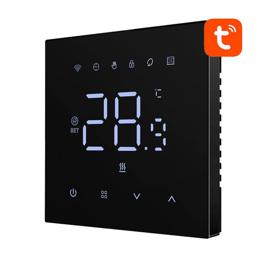 Avatto Έξυπνος Θερμοστάτης WT410-BH-3A-B Boiler Αερίου 3A WiFi (Μαύρο)