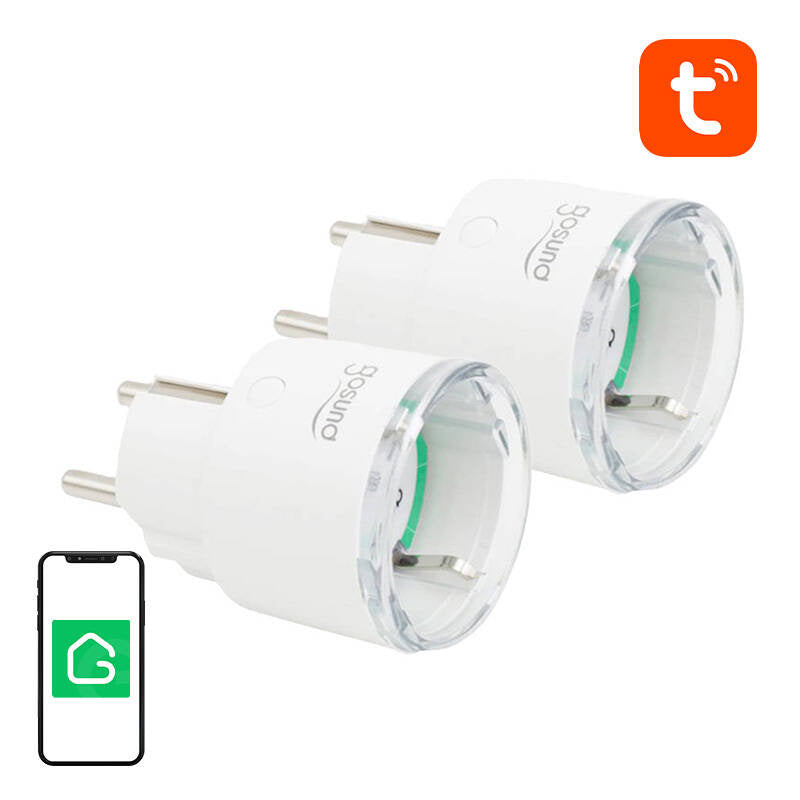 Gosund Έξυπνη Πρίζα WiFi SP111, 3680W 16A, Tuya (2τμχ) (Λευκό)