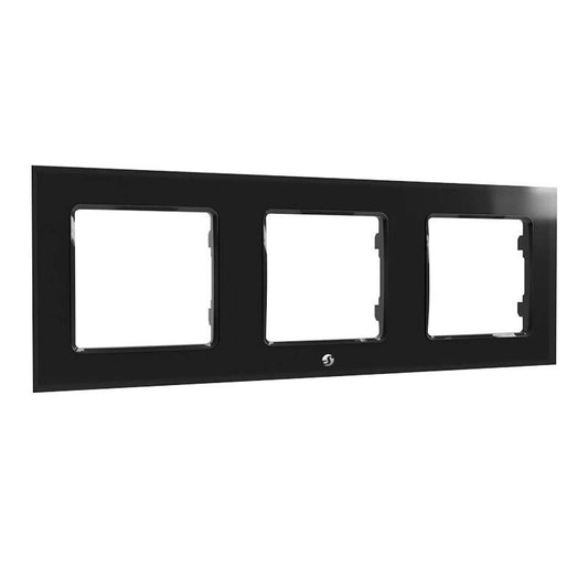 Shellly Switch Frame Triple (Black)