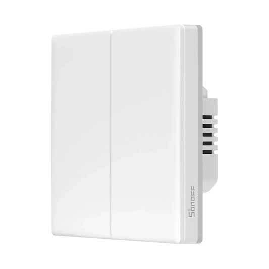 Sonoff Διακόπτης Τοίχου Χωνευτός WiFi Smart Touch TX T5 2C, 2 κανάλια (Λευκό)