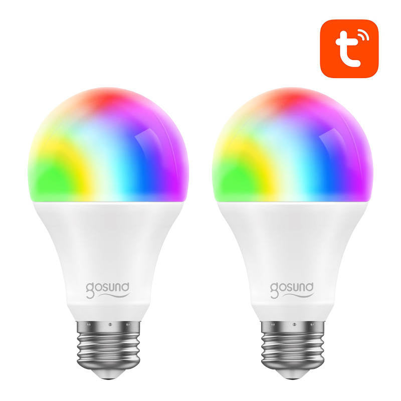 Gosund Έξυπνη Λάμπα WB4-2 Wi-Fi RGB LED, E27, Tuya (2τμχ)