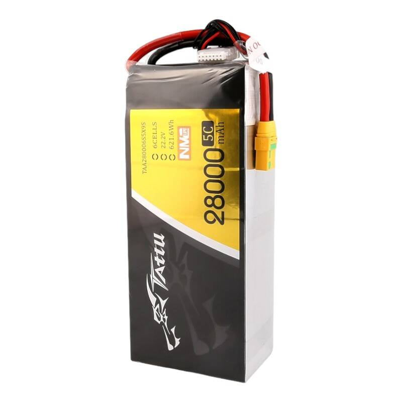 Tattu NMC 28000mAh 22.2V 5C 6S1P Lipo Battery Pack with XT90-S plug
