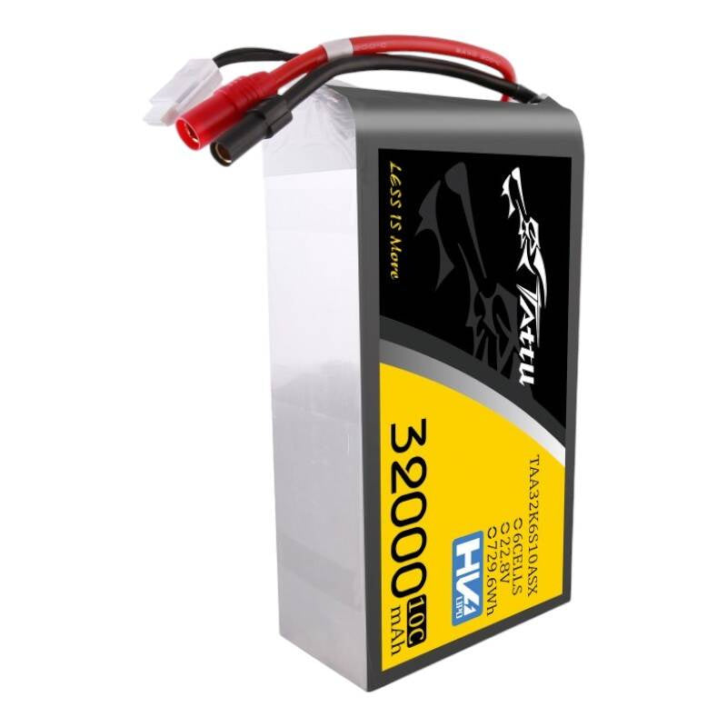 Tattu 32000mAh 22.2V 25C 6S1P Lipo Battery Pack with AS150+XT150