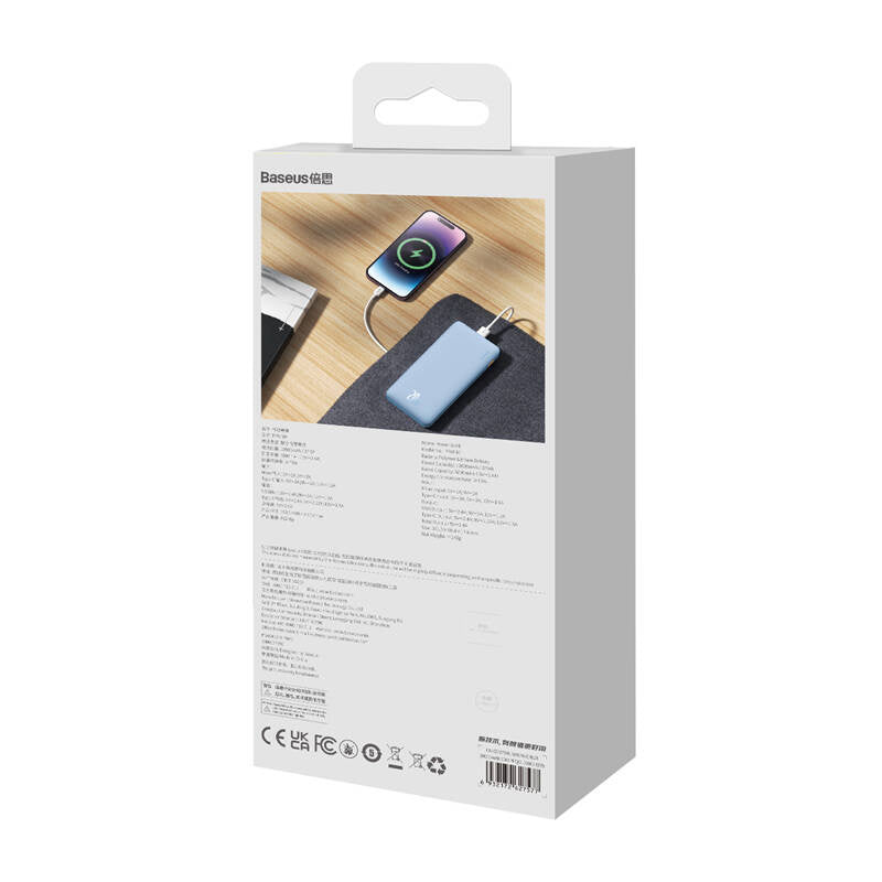 Powerbank Baseus Airpow 10000 mAh 20W (blue)