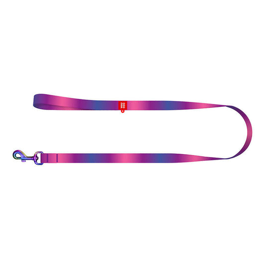 Nylon dog leash WAUDOG gradient, w. 20 mm, lgth. 122cm, purple