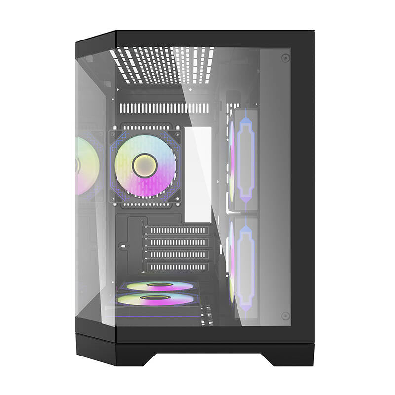 Darkflash Computer Case FT350 + 5 aRGB fans (black)