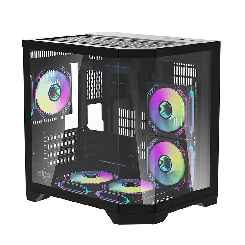 Darkflash Computer Case FT350 + 5 aRGB fans (black)