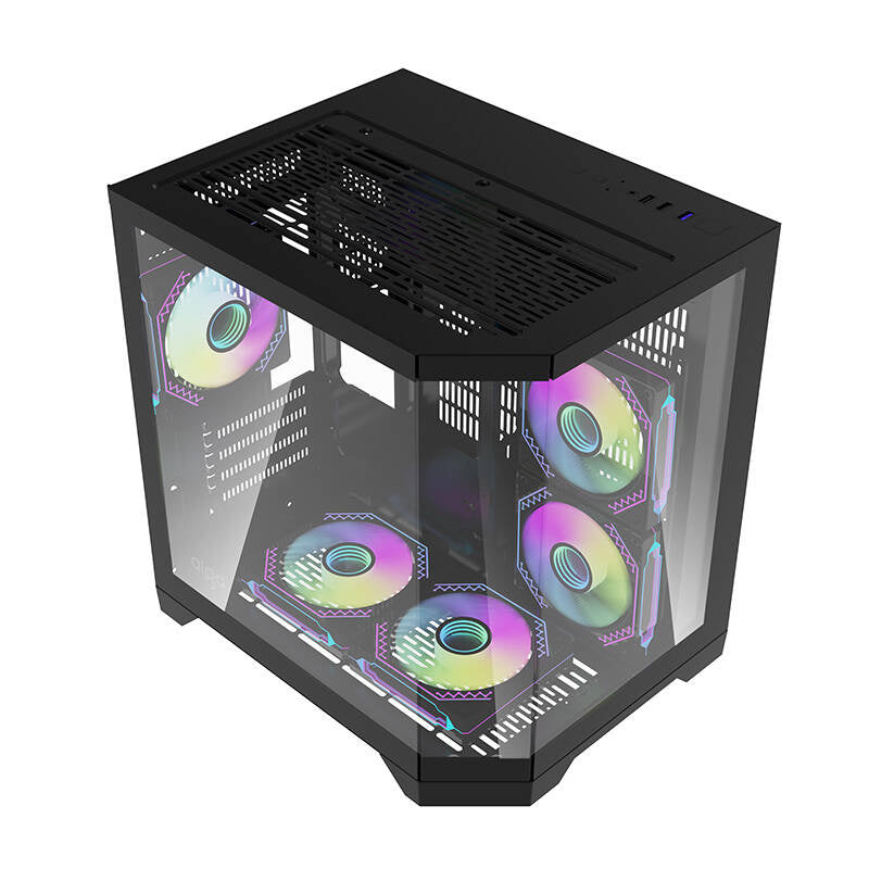 Darkflash Computer Case FT350 + 5 aRGB fans (black)