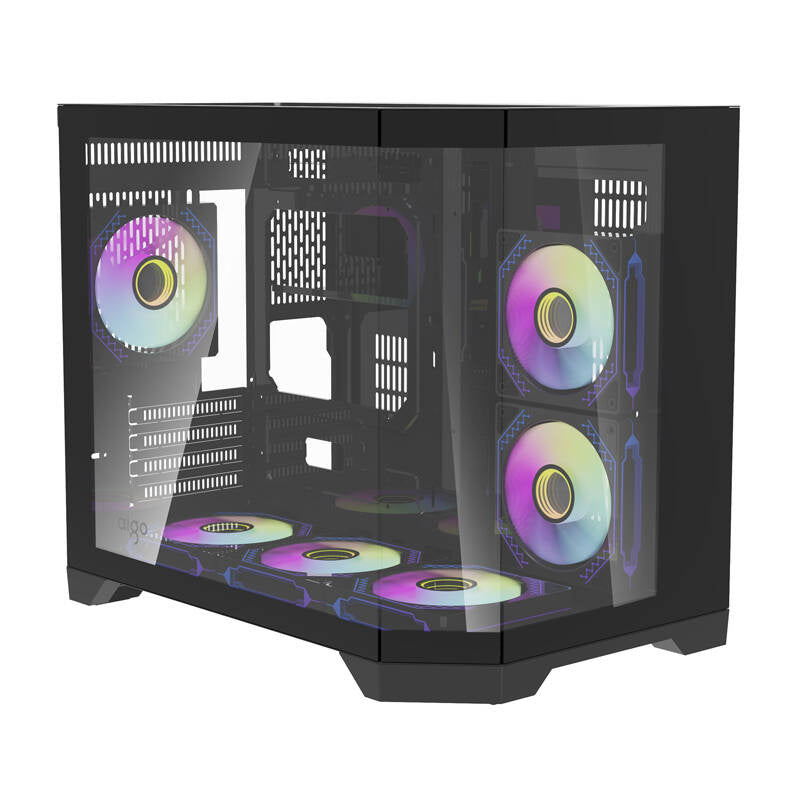 Darkflash Computer Case FT418 + 6 aRGB fans (black)