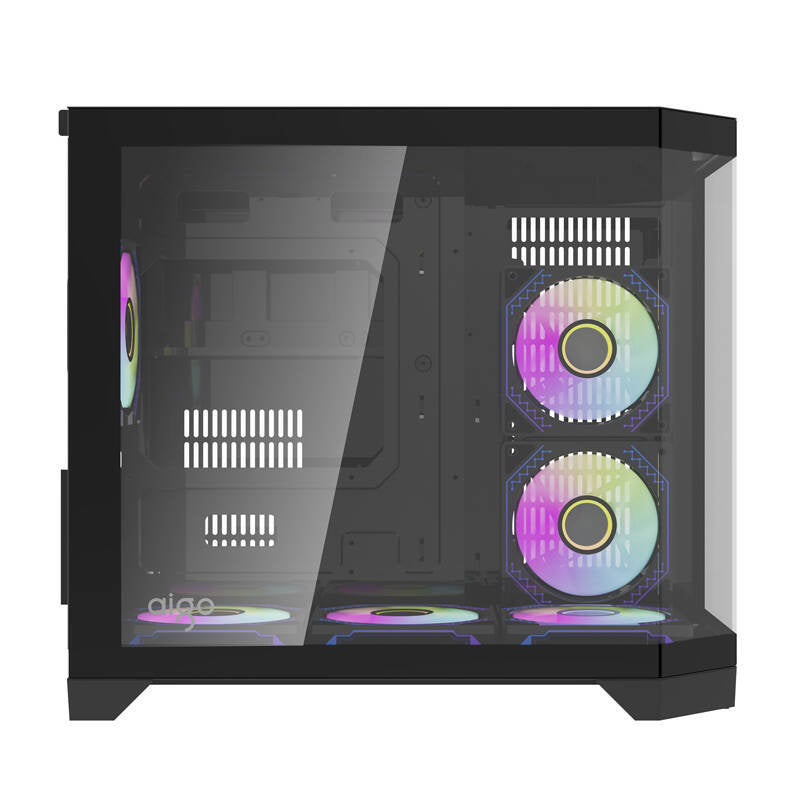 Darkflash Computer Case FT418 + 6 aRGB fans (black)