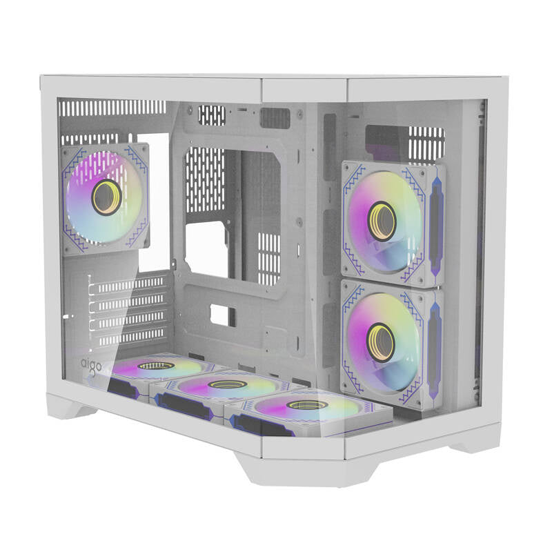 Darkflash Computer Case FT418 + 6 aRGB fans (white)