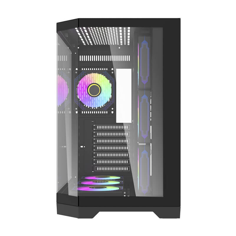 Darkflash Computer Case FT418 PRO + 7 aRGB fans (black)
