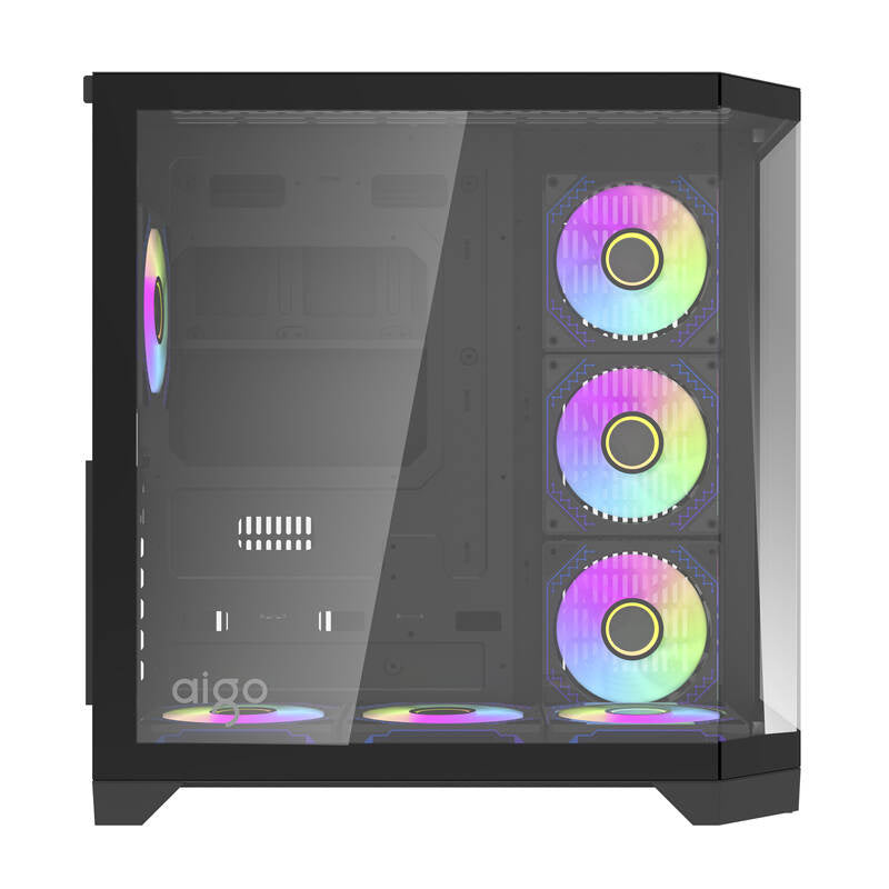 Darkflash Computer Case FT418 PRO + 7 aRGB fans (black)
