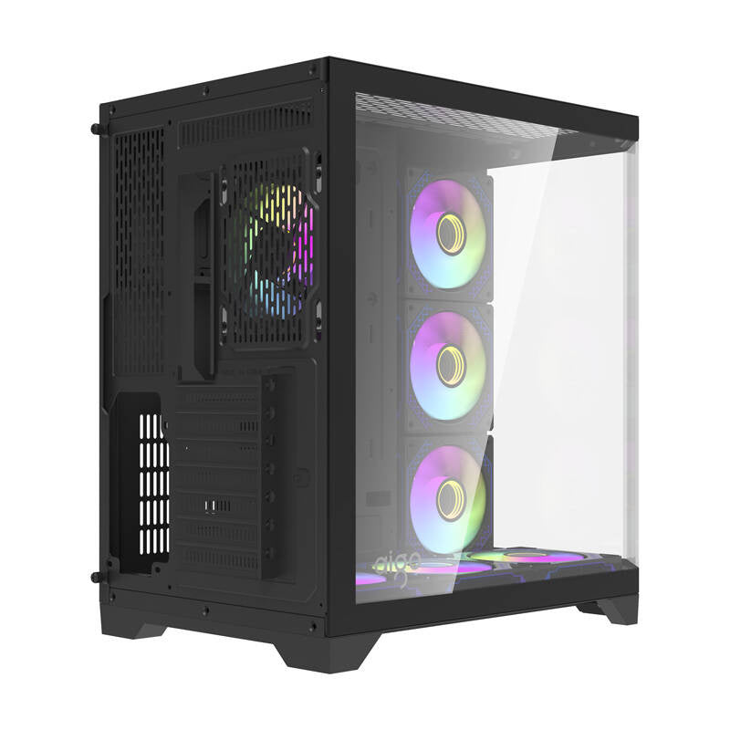 Darkflash Computer Case FT418 PRO + 7 aRGB fans (black)