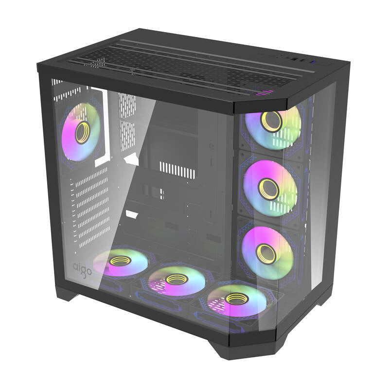 Darkflash Computer Case FT418 PRO + 7 aRGB fans (black)
