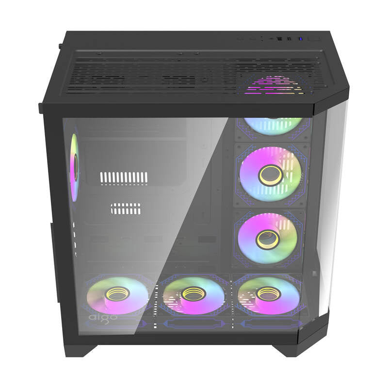 Darkflash Computer Case FT418 PRO + 7 aRGB fans (black)