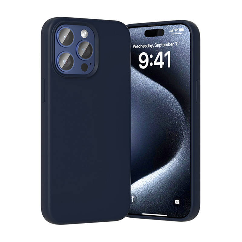 Silicone Case Vention KUFL0-40 for iPhone 15 Pro Max (blue)