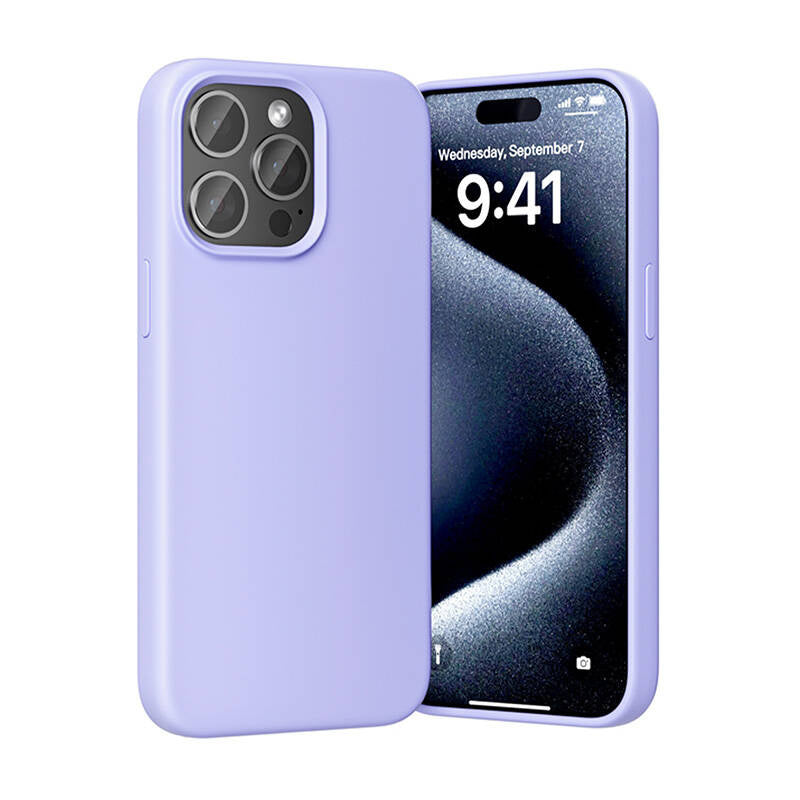 Silicone Case Vention KUFV0-40 for iPhone 15 Pro Max (purple)