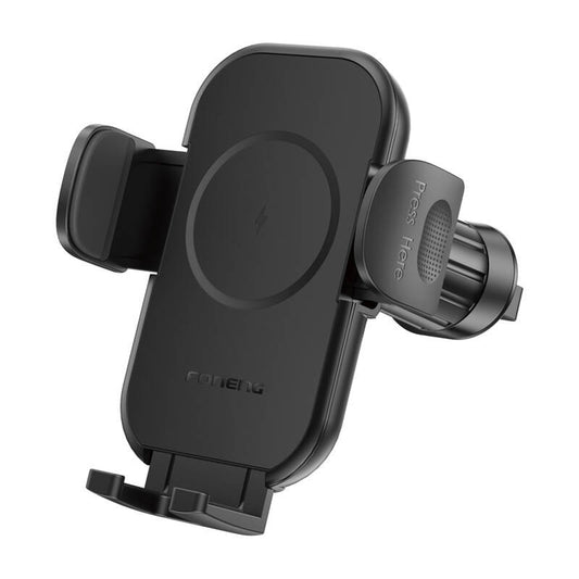 Air vent holder Foneng CP101 with wireless charger 15W (black)