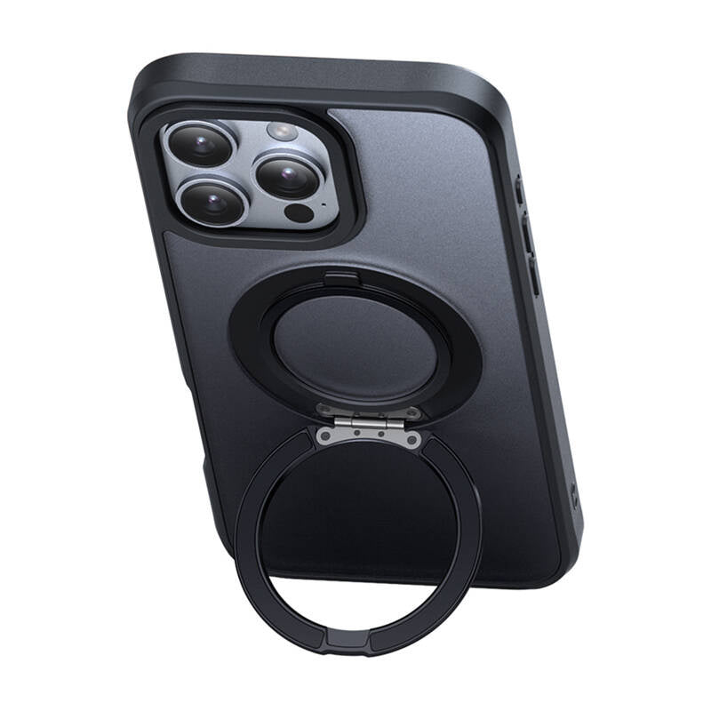 McDodo PC-4933 MagSafe  Case for iPhone 16 Pro Max with stand (black)