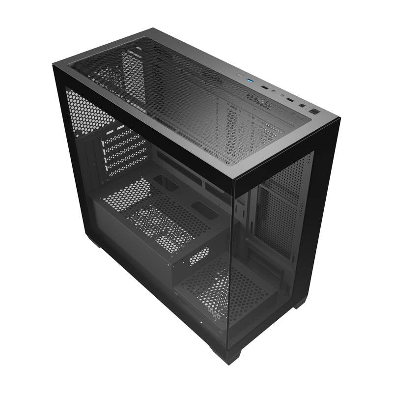 Darkflash Computer Case C218M + 6 ARGB fans (Black)