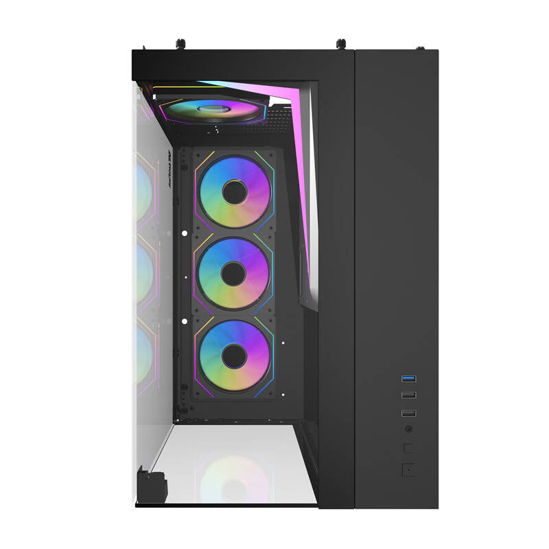 Darkflash Computer Case TH285 4 fans (Black)