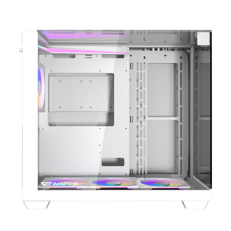 Darkflash Computer Case TH285 4 fans White