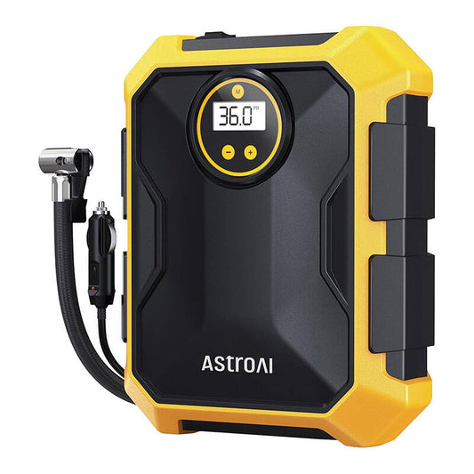Air Compressor AstroAI 12V DC 100PSI (Yellow)